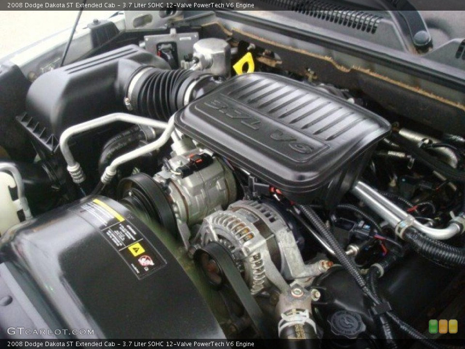 3.7 Liter SOHC 12-Valve PowerTech V6 Engine for the 2008 Dodge Dakota #44676151