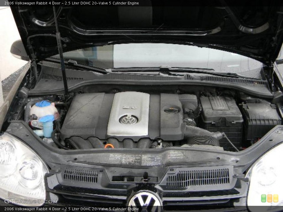 2.5 Liter DOHC 20-Valve 5 Cylinder 2006 Volkswagen Rabbit Engine