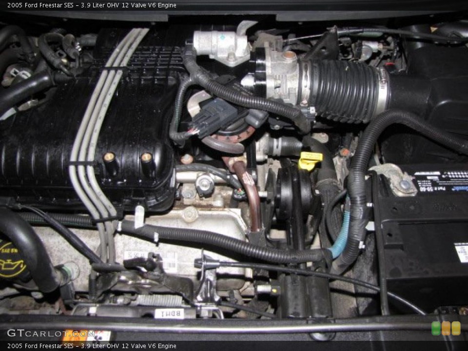 3.9 Liter OHV 12 Valve V6 2005 Ford Freestar Engine