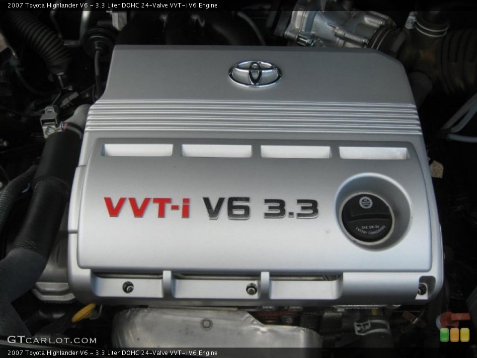 3.3 Liter DOHC 24-Valve VVT-i V6 Engine for the 2007 Toyota Highlander #44689413