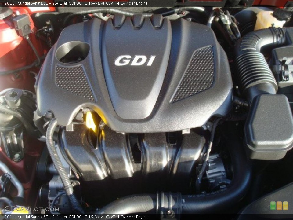 2.4 Liter GDI DOHC 16-Valve CVVT 4 Cylinder Engine for the 2011 Hyundai Sonata #44689661
