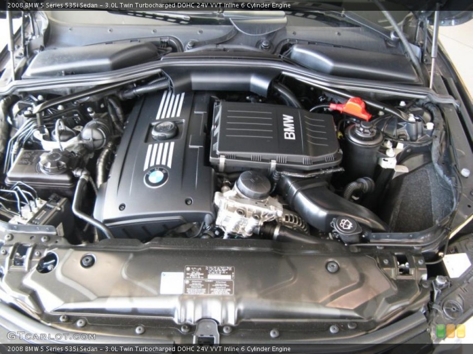3.0L Twin Turbocharged DOHC 24V VVT Inline 6 Cylinder Engine for the 2008 BMW 5 Series #44695806