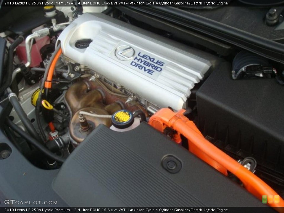 2.4 Liter DOHC 16-Valve VVT-i Atkinson Cycle 4 Cylinder Gasoline/Electric Hybrid Engine for the 2010 Lexus HS #44711351