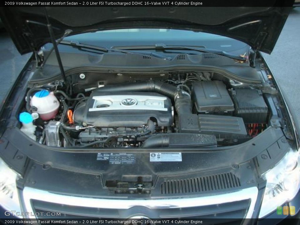 2.0 Liter FSI Turbocharged DOHC 16-Valve VVT 4 Cylinder Engine for the 2009 Volkswagen Passat #44730536