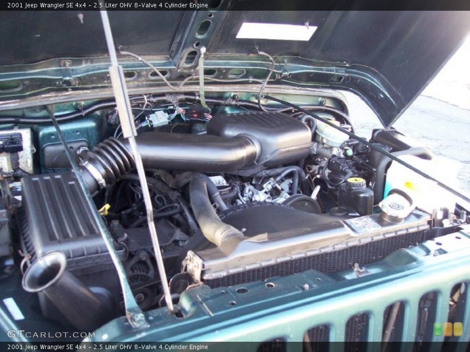 2.5 Liter OHV 8-Valve 4 Cylinder Engine for the 2001 Jeep Wrangler #44740807