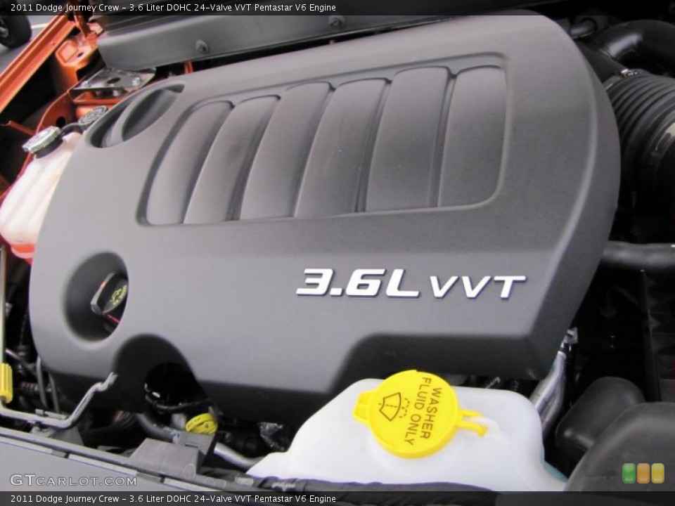 3.6 Liter DOHC 24-Valve VVT Pentastar V6 Engine for the 2011 Dodge Journey #44740991