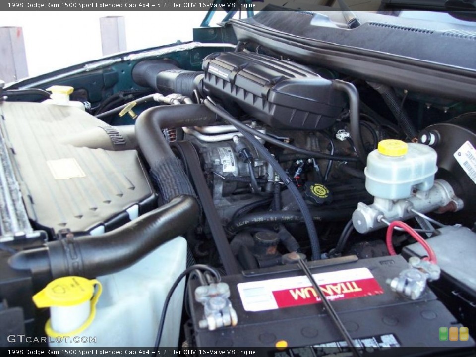 5.2 Liter OHV 16-Valve V8 Engine for the 1998 Dodge Ram 1500 #44742631