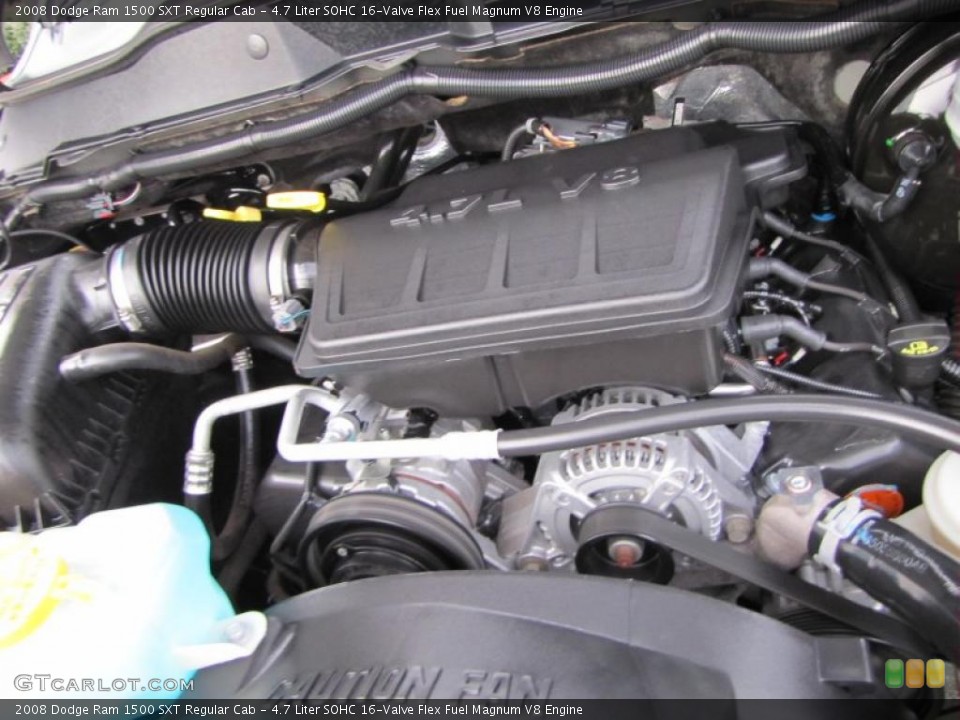 4.7 Liter SOHC 16-Valve Flex Fuel Magnum V8 Engine for the 2008 Dodge Ram 1500 #44744235