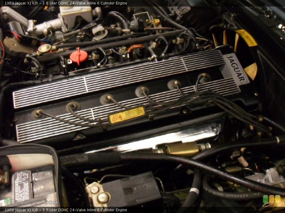 3.6 Liter DOHC 24-Valve Inline 6 Cylinder 1989 Jaguar XJ Engine