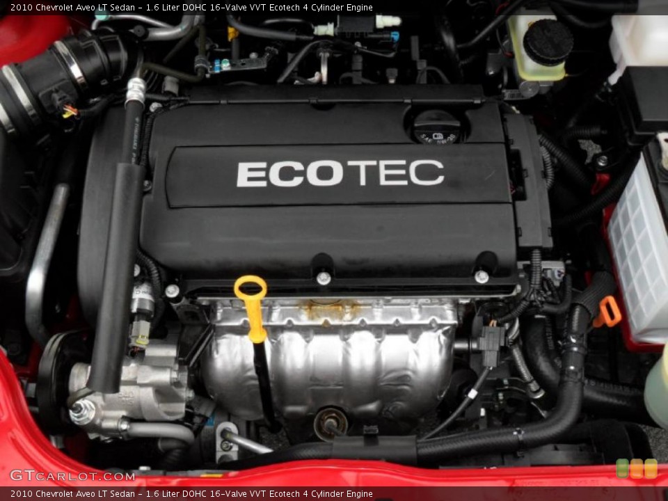 1.6 Liter DOHC 16-Valve VVT Ecotech 4 Cylinder Engine for the 2010 Chevrolet Aveo #44751071