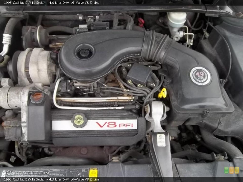4.9 Liter OHV 16-Valve V8 Engine for the 1995 Cadillac DeVille #44799510