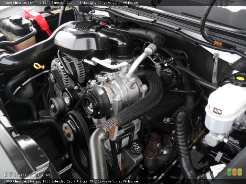 4.3 Liter OHV 12-Valve Vortec V6 Engine for the 2009 Chevrolet Silverado 1500 #44800078