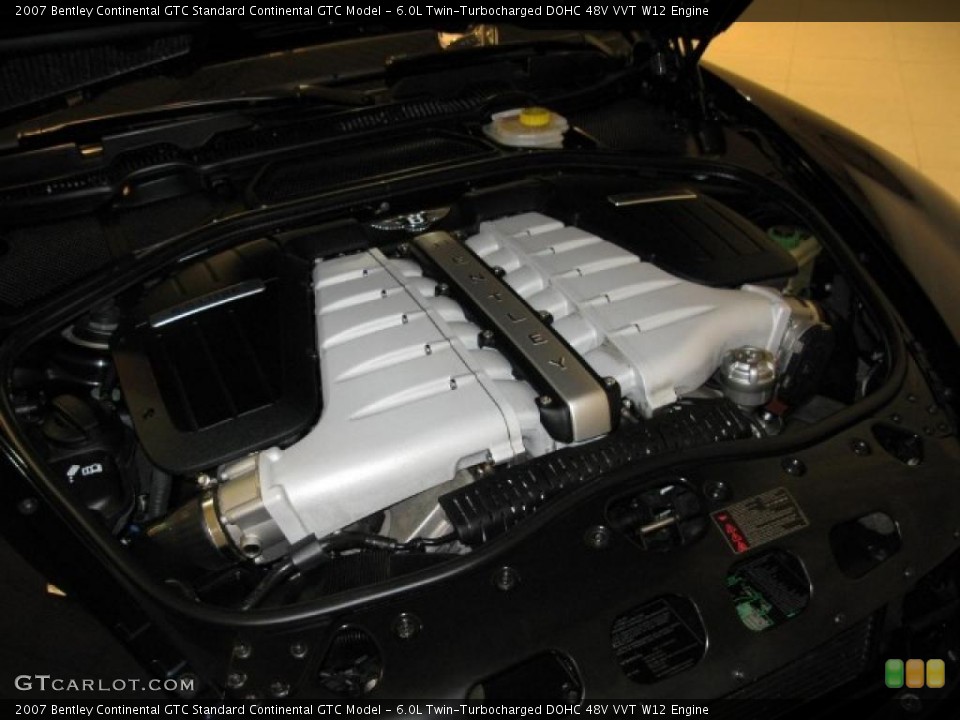 6.0L Twin-Turbocharged DOHC 48V VVT W12 Engine for the 2007 Bentley Continental GTC #44807320