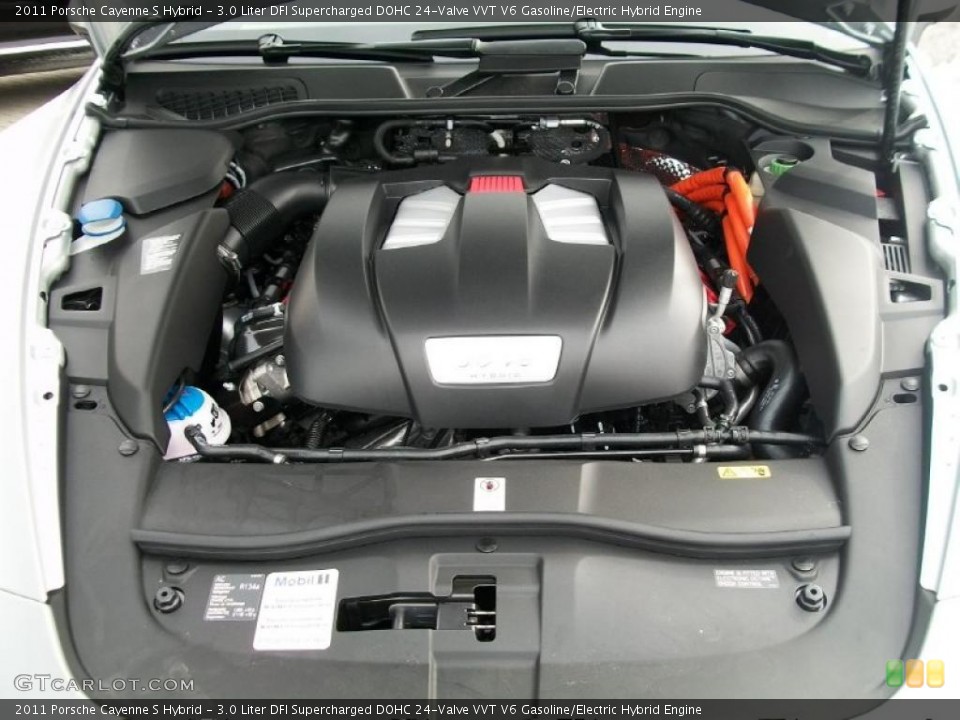 3.0 Liter DFI Supercharged DOHC 24-Valve VVT V6 Gasoline/Electric Hybrid Engine for the 2011 Porsche Cayenne #44816484