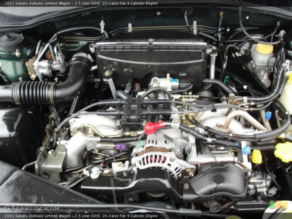 2.5 Liter SOHC 16-Valve Flat 4 Cylinder Engine for the 2001 Subaru Outback #44818212