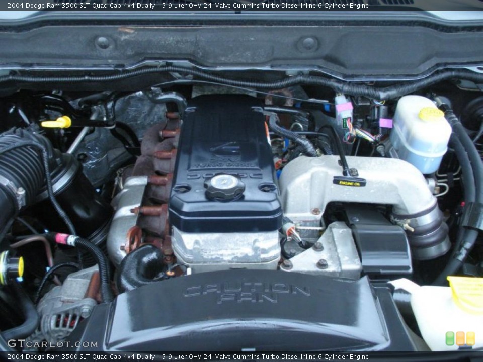 5.9 Liter OHV 24-Valve Cummins Turbo Diesel Inline 6 Cylinder Engine for the 2004 Dodge Ram 3500 #44820248