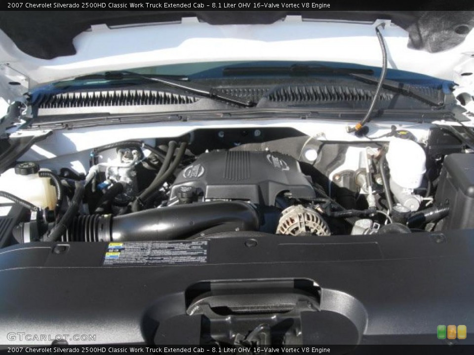 8.1 Liter OHV 16-Valve Vortec V8 Engine for the 2007 Chevrolet Silverado 2500HD #44821708