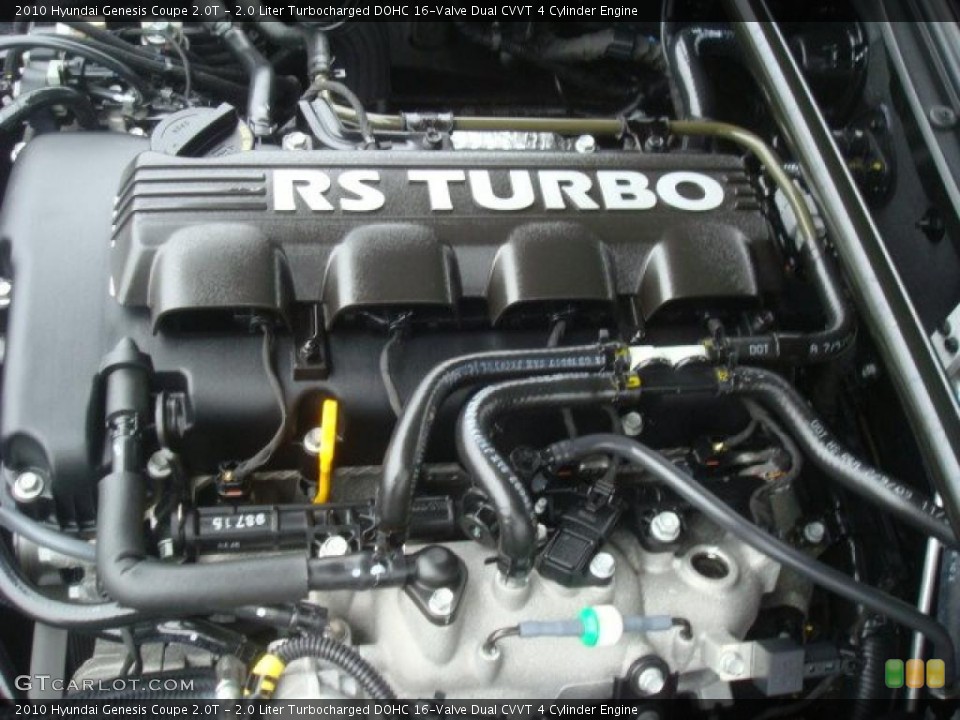 2.0 Liter Turbocharged DOHC 16-Valve Dual CVVT 4 Cylinder Engine for the 2010 Hyundai Genesis Coupe #44837832