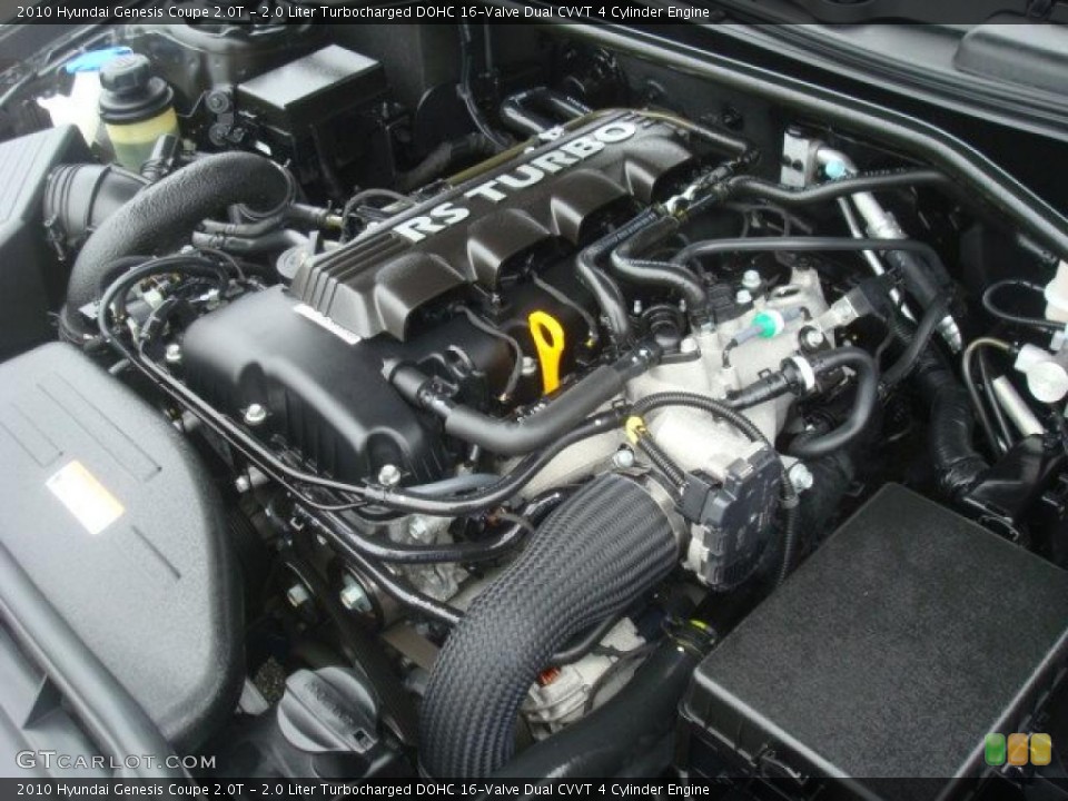 2.0 Liter Turbocharged DOHC 16-Valve Dual CVVT 4 Cylinder Engine for the 2010 Hyundai Genesis Coupe #44837854