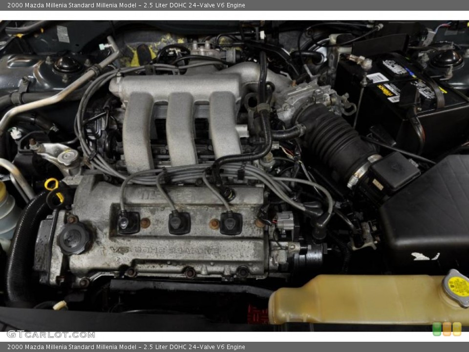 2.5 Liter DOHC 24-Valve V6 2000 Mazda Millenia Engine
