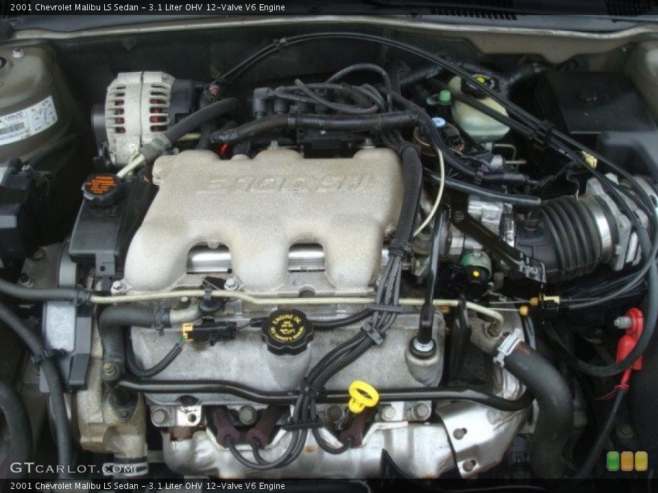 3.1 Liter OHV 12-Valve V6 2001 Chevrolet Malibu Engine