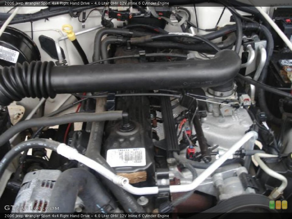 4.0 Liter OHV 12V Inline 6 Cylinder Engine for the 2006 Jeep Wrangler #44863457