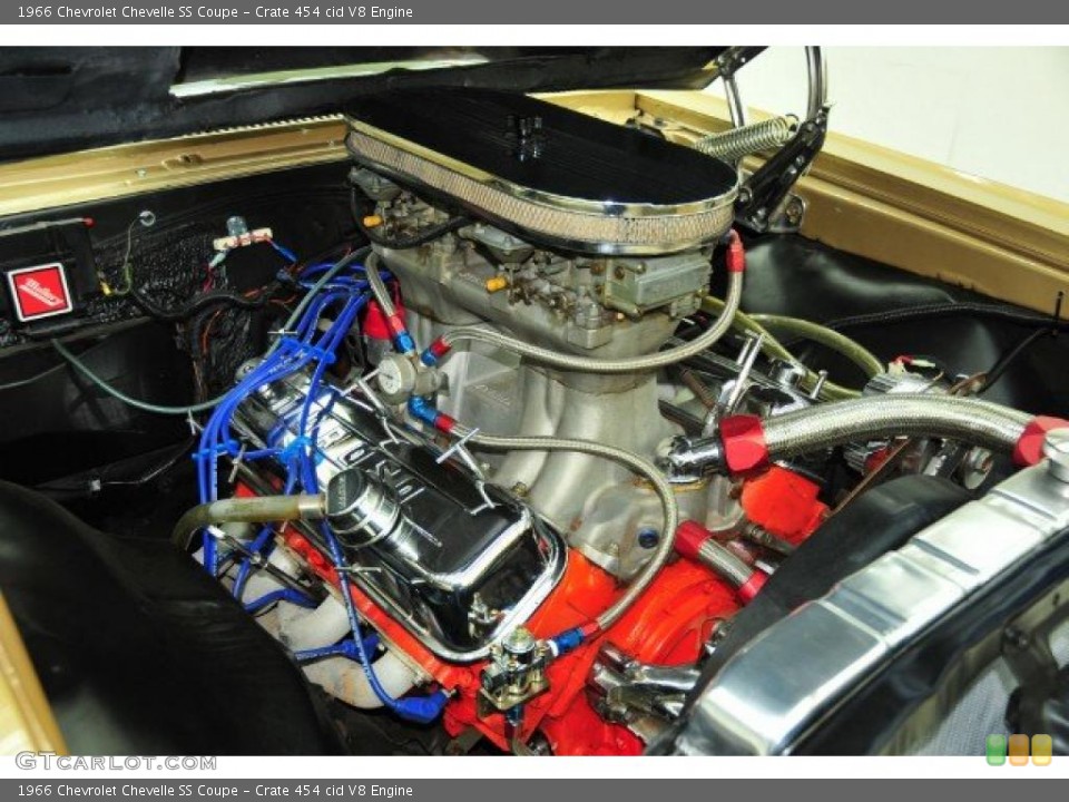 Crate 454 cid V8 1966 Chevrolet Chevelle Engine