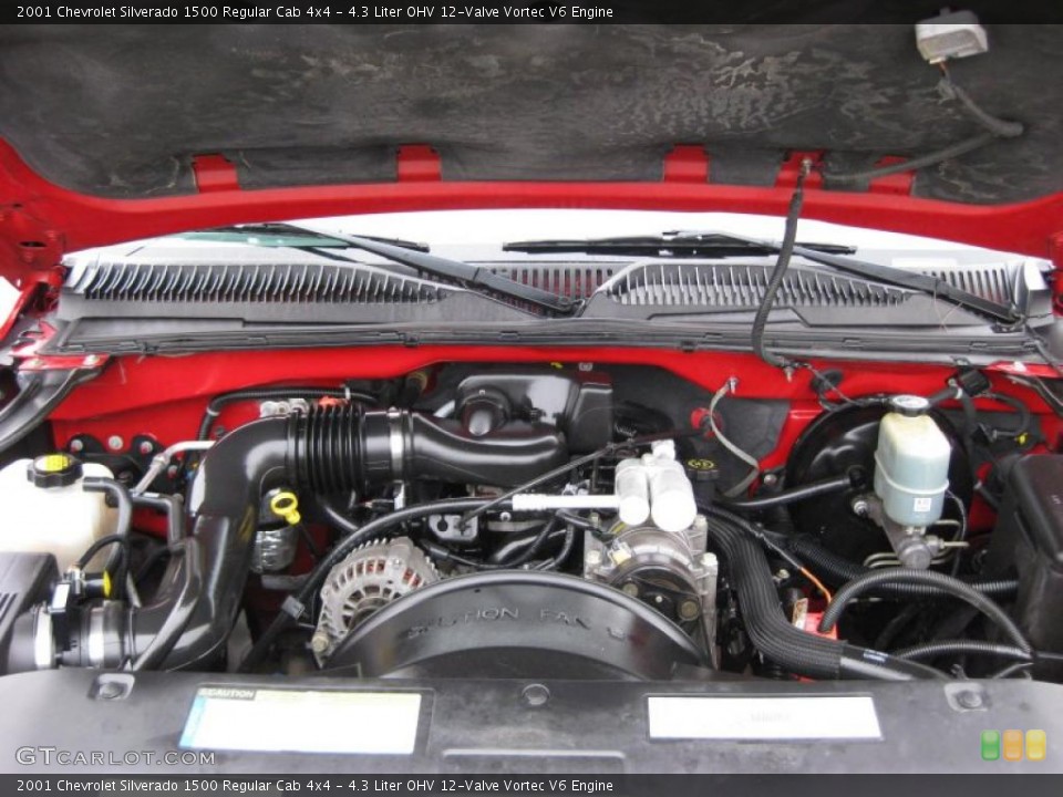 4.3 Liter OHV 12-Valve Vortec V6 Engine for the 2001 Chevrolet Silverado 1500 #44895414