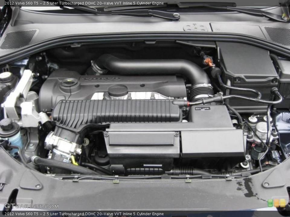 2.5 Liter Turbocharged DOHC 20-Valve VVT Inline 5 Cylinder Engine for the 2012 Volvo S60 #44897602