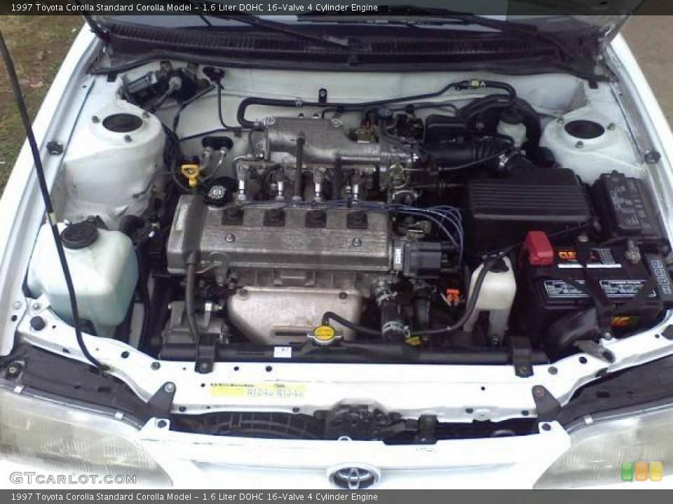 1.6 Liter DOHC 16-Valve 4 Cylinder 1997 Toyota Corolla Engine