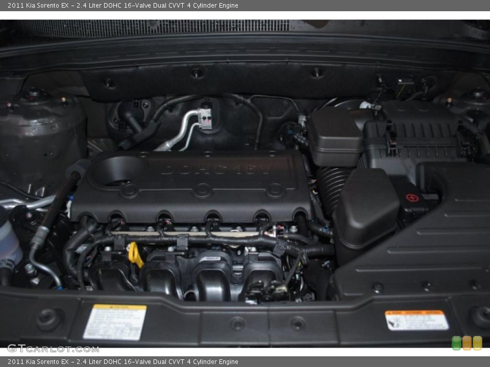 2.4 Liter DOHC 16-Valve Dual CVVT 4 Cylinder Engine for the 2011 Kia Sorento #44898726