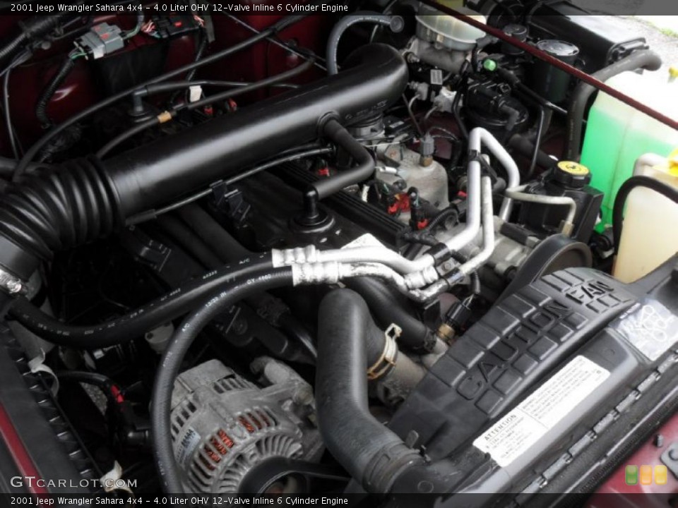 4.0 Liter OHV 12-Valve Inline 6 Cylinder Engine for the 2001 Jeep Wrangler #44903614
