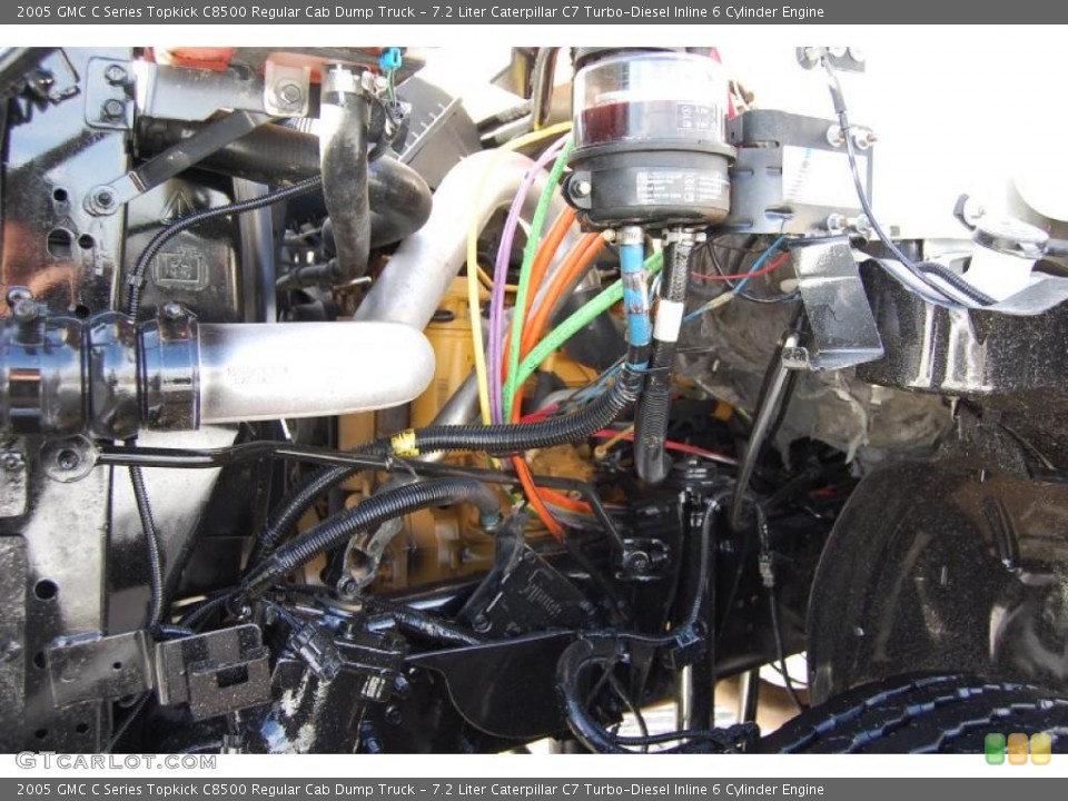 7.2 Liter Caterpillar C7 Turbo-Diesel Inline 6 Cylinder 2005 GMC C Series Topkick Engine