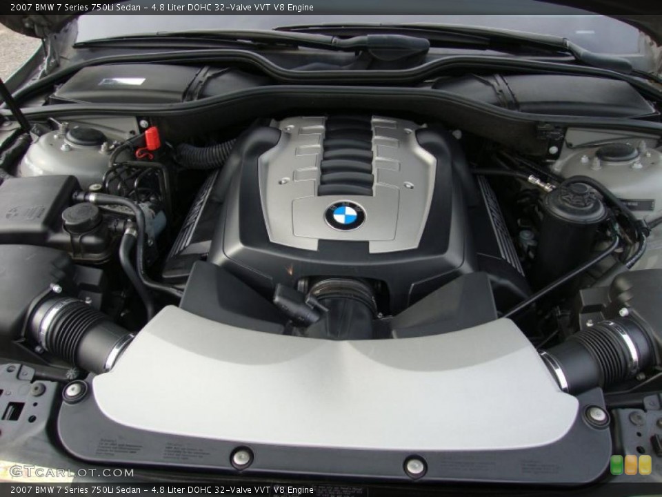 4.8 Liter DOHC 32-Valve VVT V8 Engine for the 2007 BMW 7 Series #44929673