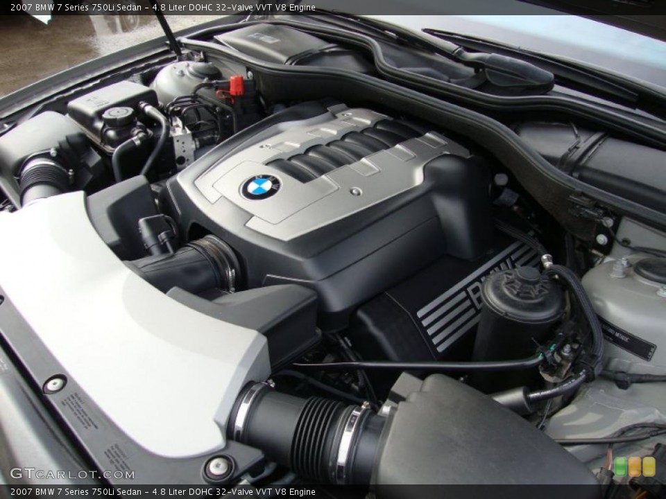 4.8 Liter DOHC 32-Valve VVT V8 Engine for the 2007 BMW 7 Series #44929693