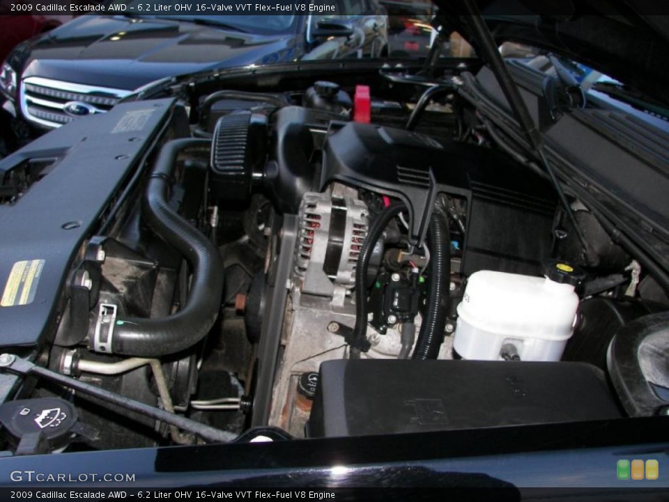 6.2 Liter OHV 16-Valve VVT Flex-Fuel V8 Engine for the 2009 Cadillac Escalade #44933689