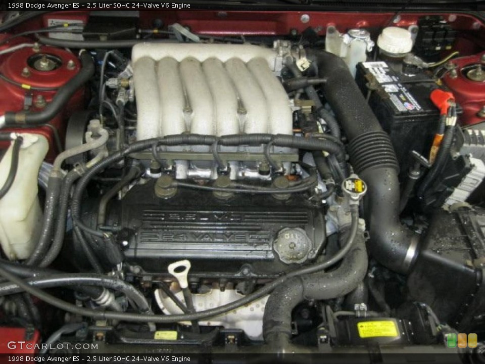 2.5 Liter SOHC 24-Valve V6 Engine for the 1998 Dodge Avenger #44943525