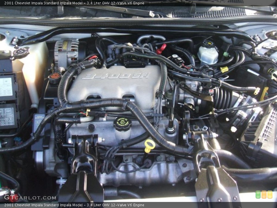 3.4 Liter OHV 12-Valve V6 Engine for the 2001 Chevrolet Impala #44950097