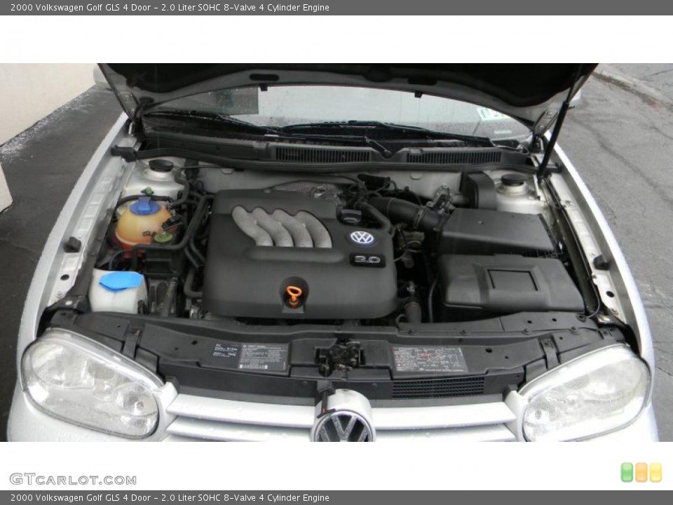 2.0 Liter SOHC 8-Valve 4 Cylinder 2000 Volkswagen Golf Engine