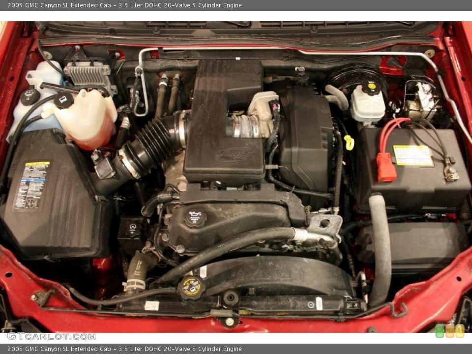 3.5 Liter DOHC 20-Valve 5 Cylinder 2005 GMC Canyon Engine