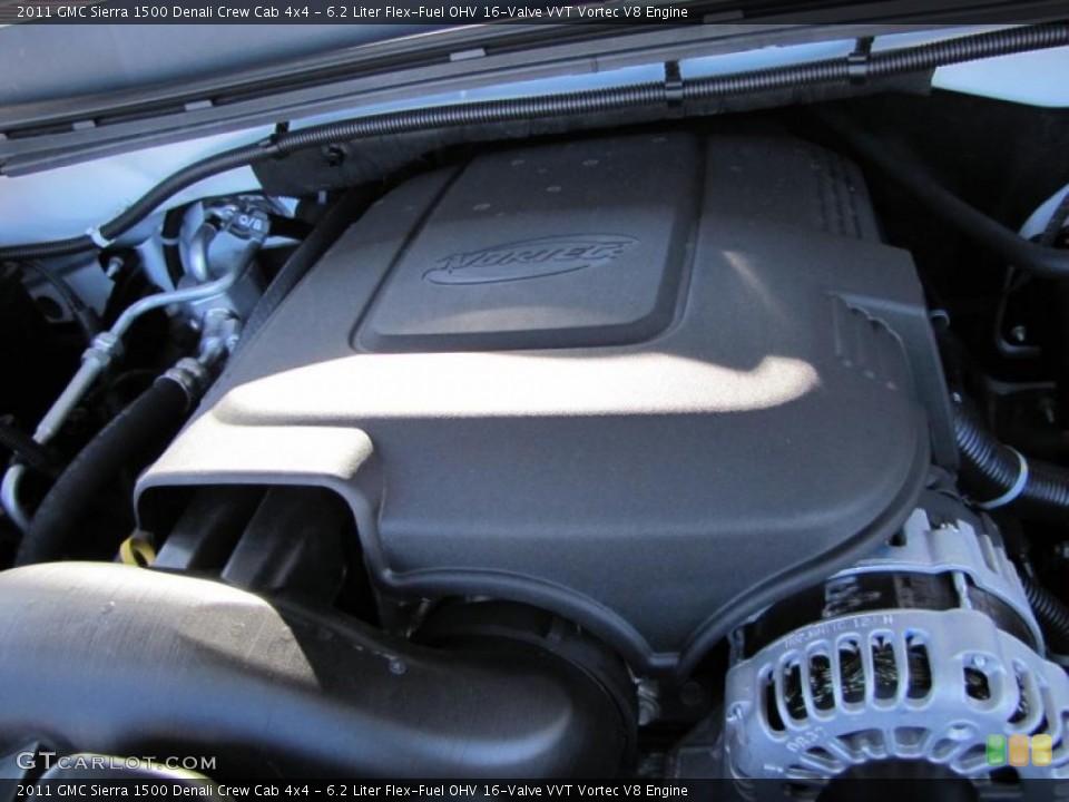 6.2 Liter Flex-Fuel OHV 16-Valve VVT Vortec V8 Engine for the 2011 GMC Sierra 1500 #44961078