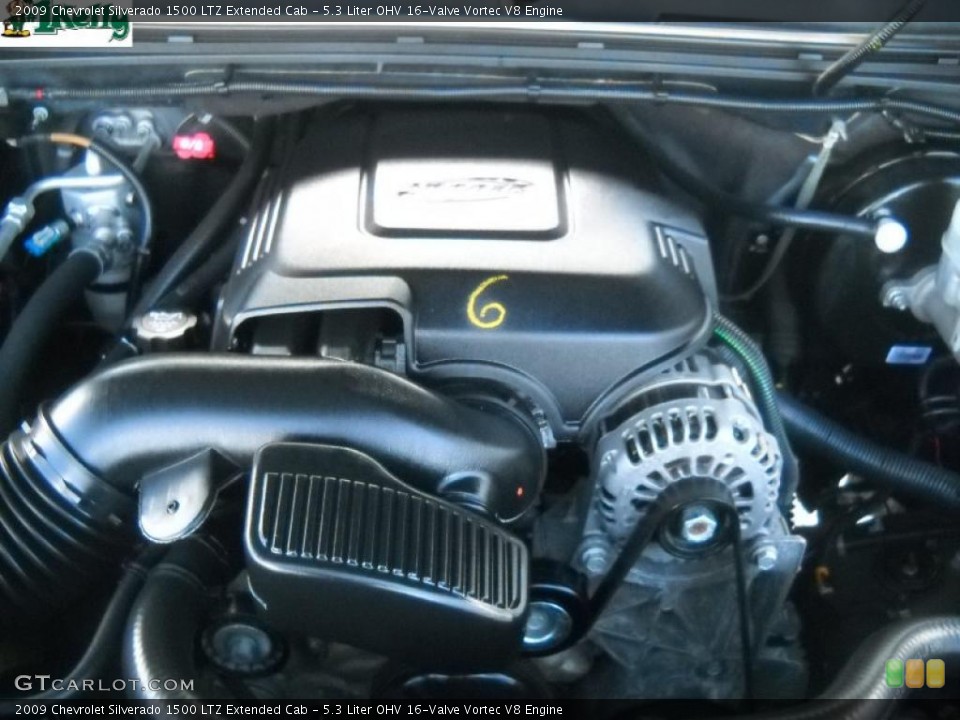 5.3 Liter OHV 16-Valve Vortec V8 Engine for the 2009 Chevrolet Silverado 1500 #44971621