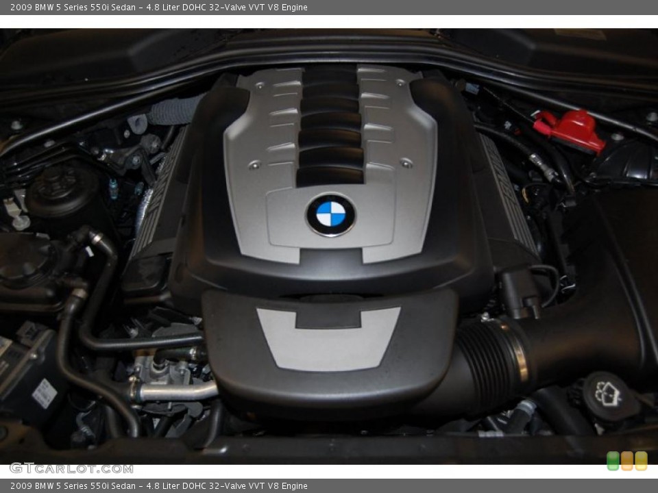 4.8 Liter DOHC 32-Valve VVT V8 Engine for the 2009 BMW 5 Series #44975982