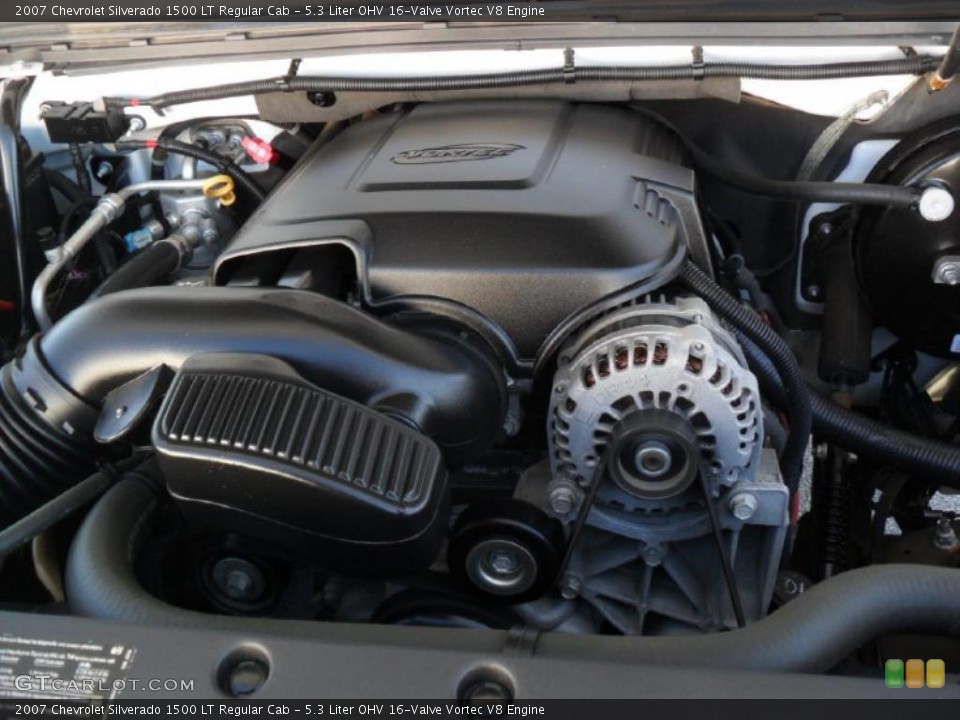 5.3 Liter OHV 16-Valve Vortec V8 Engine for the 2007 Chevrolet Silverado 1500 #44977197