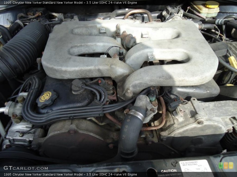 3.5 Liter SOHC 24-Valve V6 1995 Chrysler New Yorker Engine