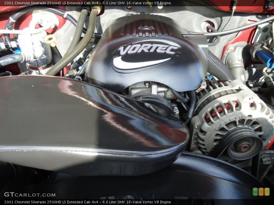 6.0 Liter OHV 16-Valve Vortec V8 Engine for the 2001 Chevrolet Silverado 2500HD #44979590