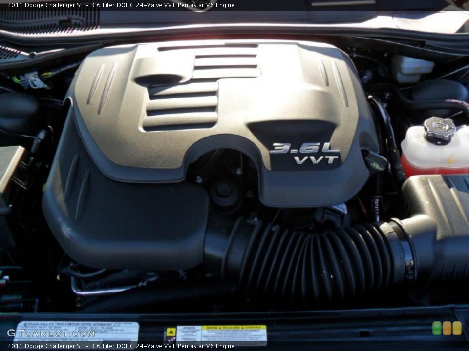 3.6 Liter DOHC 24-Valve VVT Pentastar V6 Engine for the 2011 Dodge Challenger #44989814