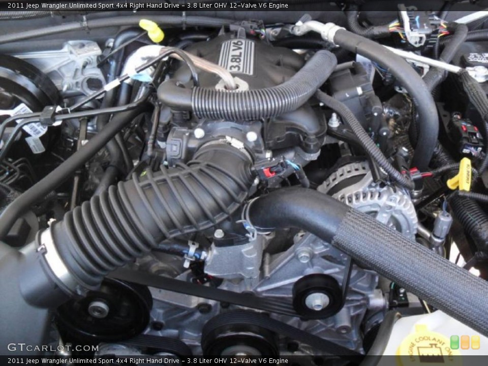 3.8 Liter OHV 12-Valve V6 Engine for the 2011 Jeep Wrangler Unlimited #44990666