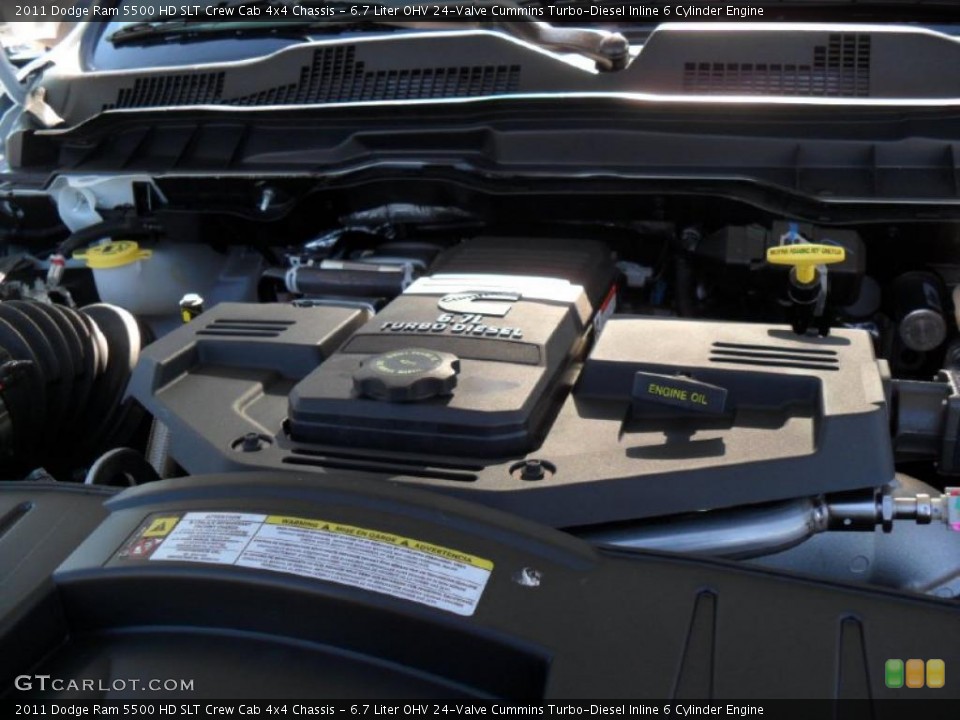 6.7 Liter OHV 24-Valve Cummins Turbo-Diesel Inline 6 Cylinder Engine for the 2011 Dodge Ram 5500 HD #44991042