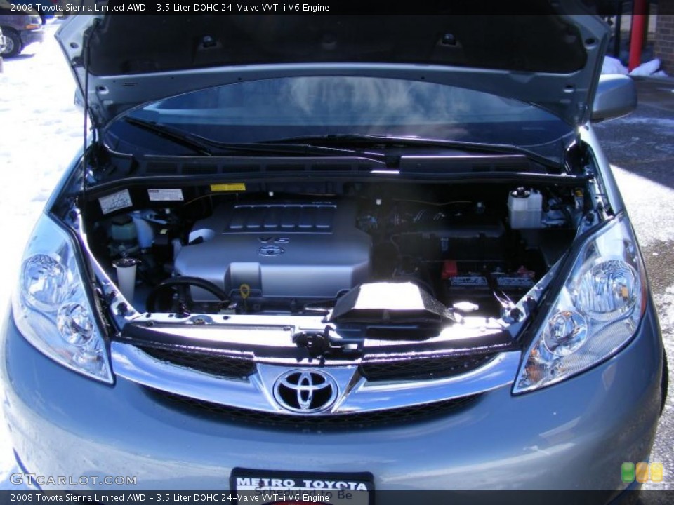 3.5 Liter DOHC 24-Valve VVT-i V6 Engine for the 2008 Toyota Sienna #44993995